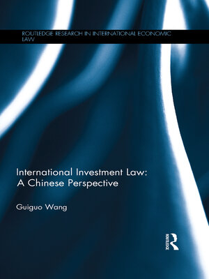 cover image of International Investment Law